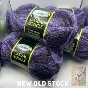 Lot of 5 Skeins of Sensations Casual Boucle Yarn